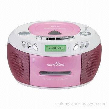 DVD cassette FM/AM radio recorder with 2 full range speaker